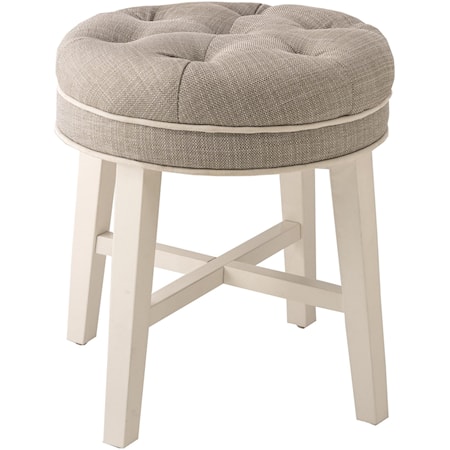 Sophia Vanity Stool with Fabric Seat